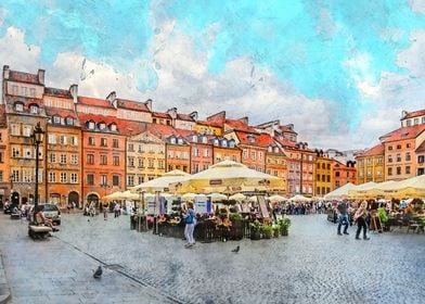 Warsaw city art