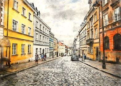 Warsaw city art