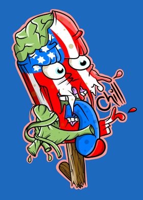 Patriotic Ice Pop Monter