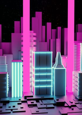 Pink Neon CIty