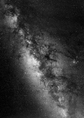 Milky Way Black and White