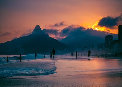 Sunset in Rio