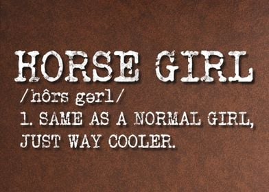 Horse Girl Definition