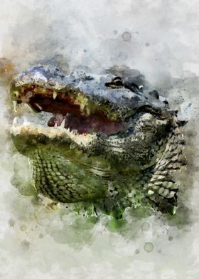 Florida Alligator Painting