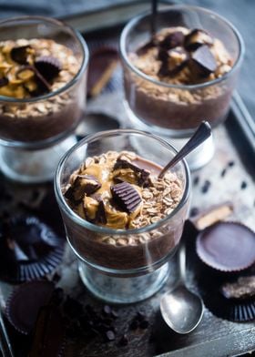 Chocolate oats desert