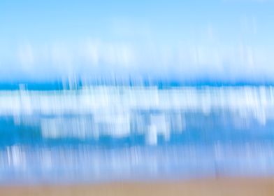 Vertical beach blur VI