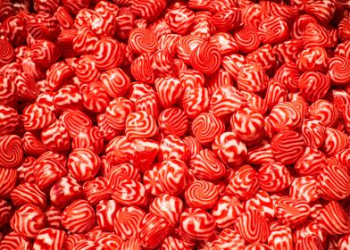 Red and white sweets