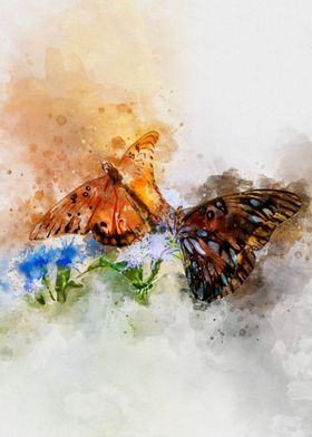 Couple of Butterflies Art