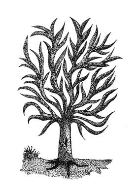 Pointillism Tree