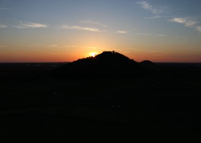 hill sunset