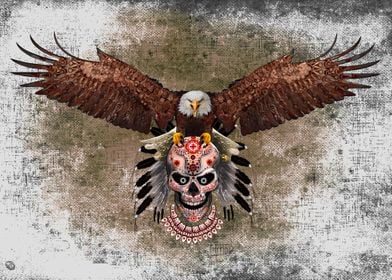 Flying Eagle and Skull