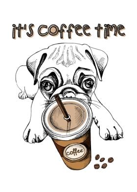 Puppy Its Coffee Time