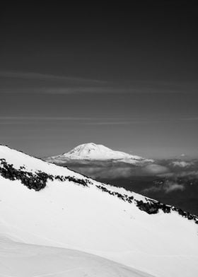 Mt Adams Seen From Mt Hood