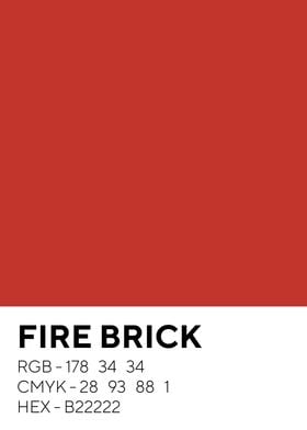 Fire Brick Color