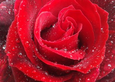 Gargantuan red rose