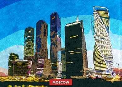 Moscow City Skyline