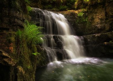 Dinas Rock waterfall