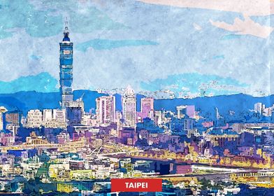 Taipei City Skyline