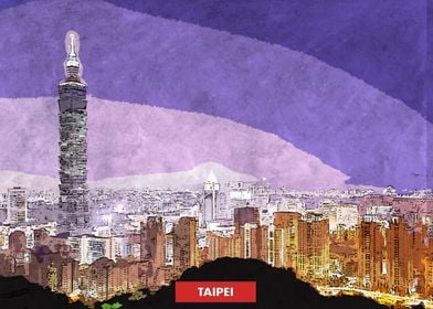 Taipei City Skyline