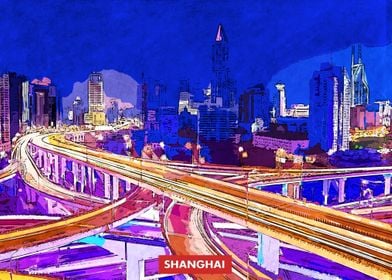 Shanghai City Skyline