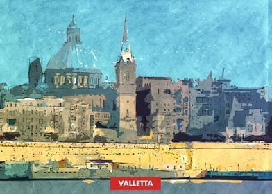 Valletta City Skyline