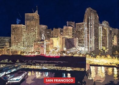 San Francisco City Skyline