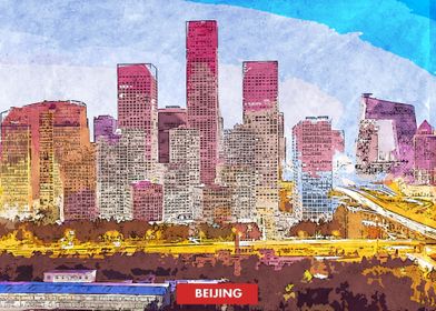 Beijing City Skyline