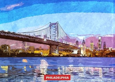 Philadelphia City Skyline