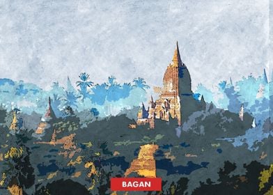 Bagan Temples Skyline