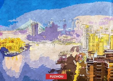 Fuzhou City Skyline