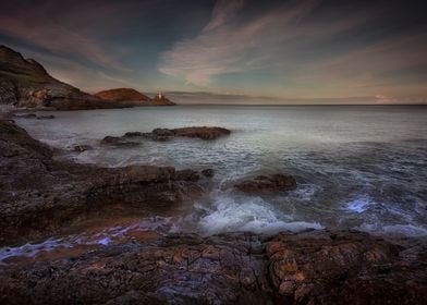 Evening at Bracelet Bay