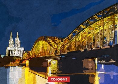 Cologne City Skyline