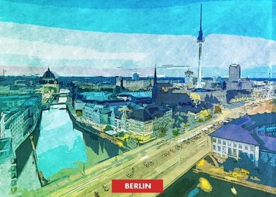 Berlin City Skyline