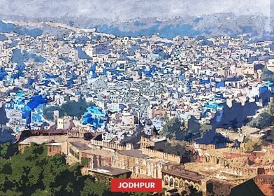 Jhodpur City Skyline