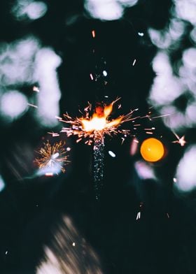 Lightened sparkler