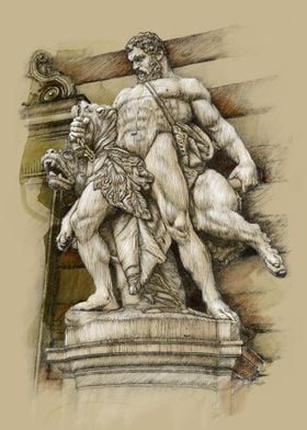 Statue of Hercules Vienna