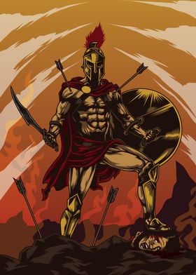 Spartan Warrior Triumphs