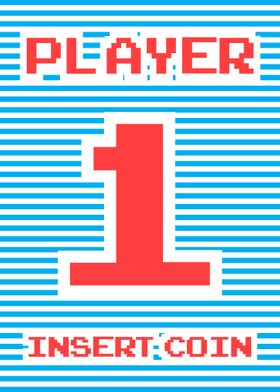 Player 1 gamer poster