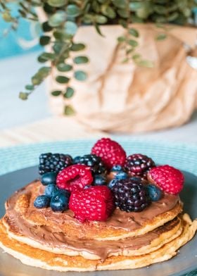 Pancakes with berries