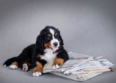 Berner puppy