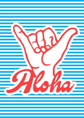 Aloha Shaka Hand Summer