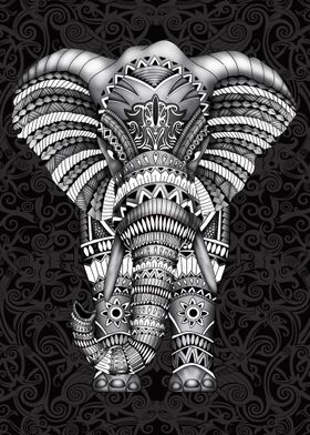 Elephant Aztec Pattern