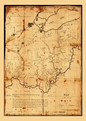 State of Ohio Map 1805