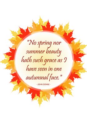 Autumn Inspirational quote