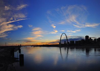 Sunset in St Louis