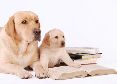 Labrador retriever dogs