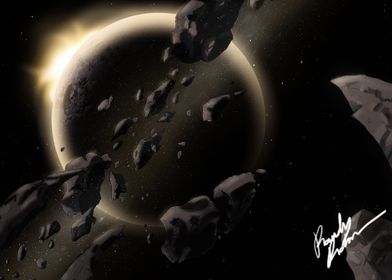 Asteroid Belt Eclipse