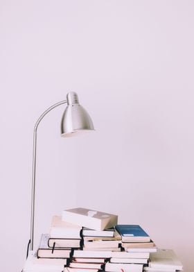 Books with lamp