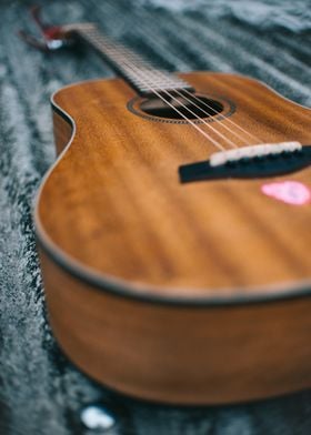 Closeup of guitar