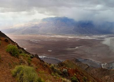Rain in the Death valley